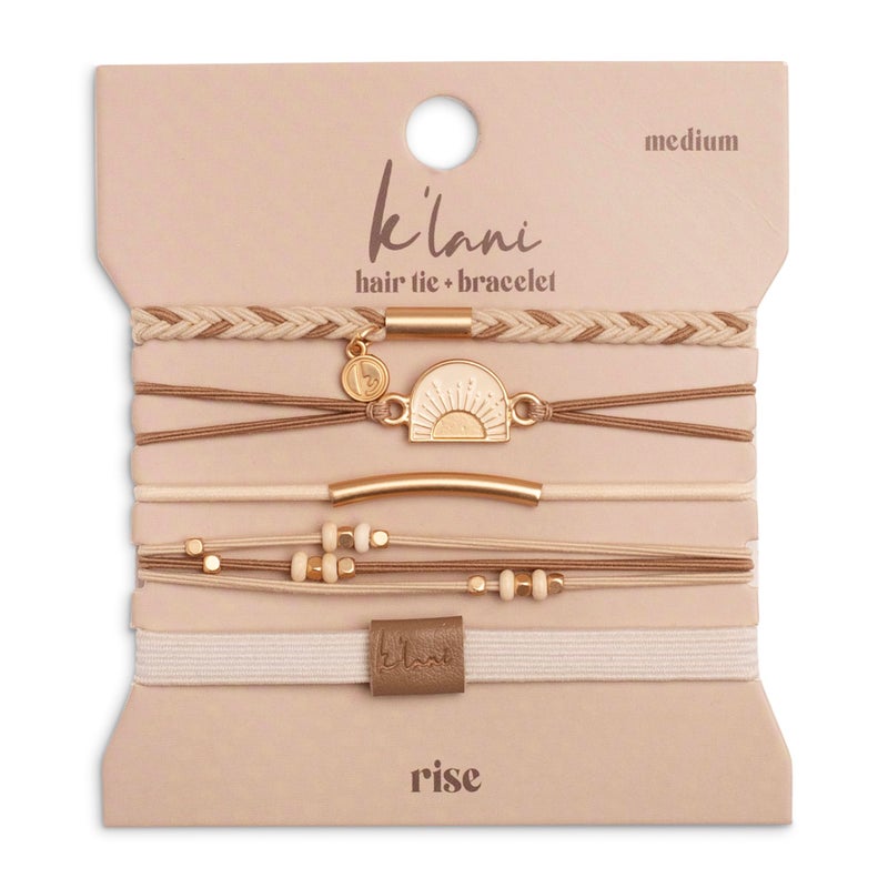 Klani Hair Tie Bracelets for Women  Elastic Hair Bands That Double as Stylish Jewelry  Rise  Large